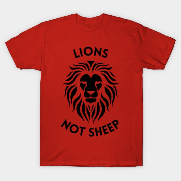 Lions Not Sheep Conservative Maga Trump Republican T-Shirt by PoliticalBabes